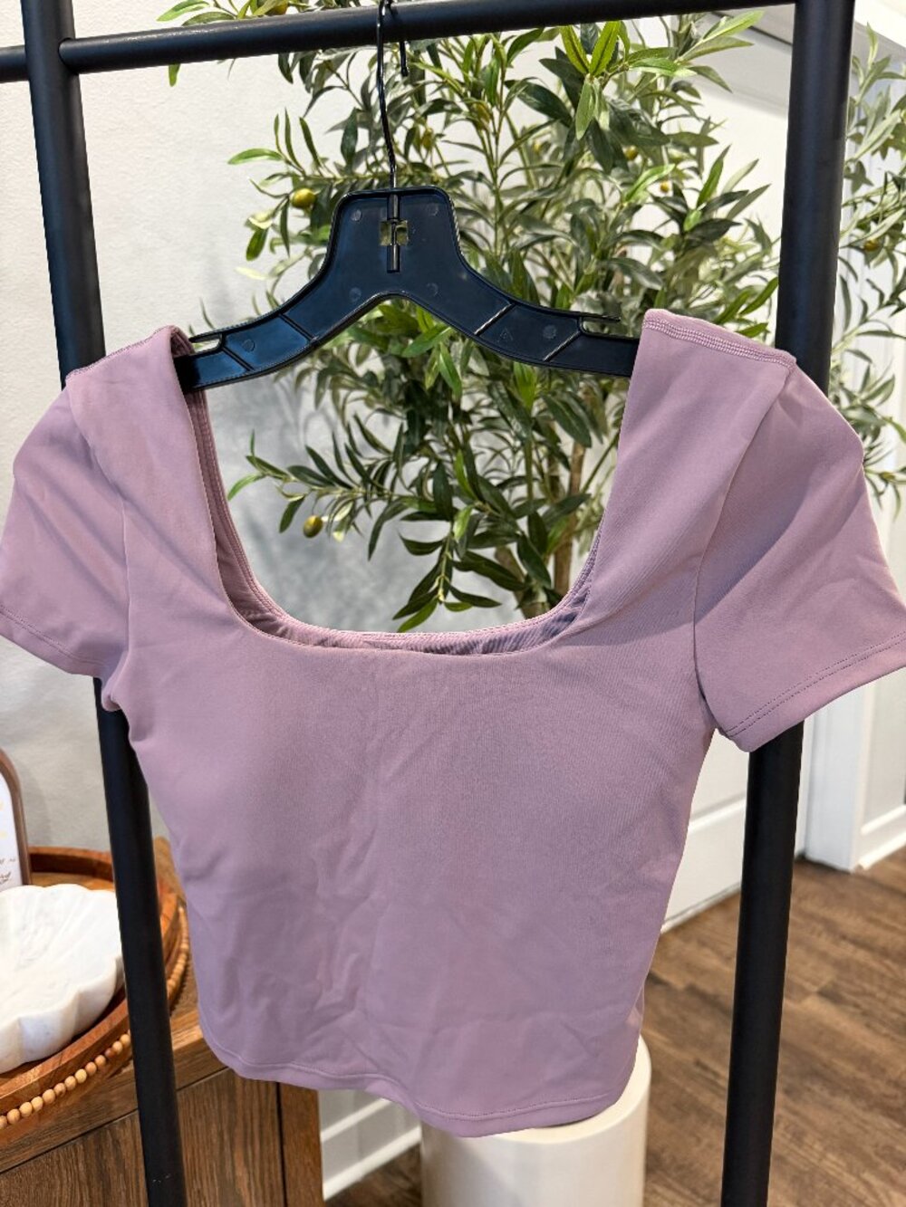 Wunder Under SmoothCover Square-Neck T-Shirt